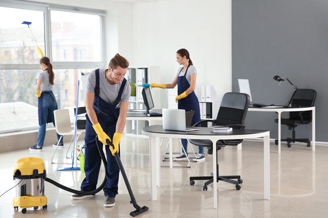 Office cleaning and workspace maintenance